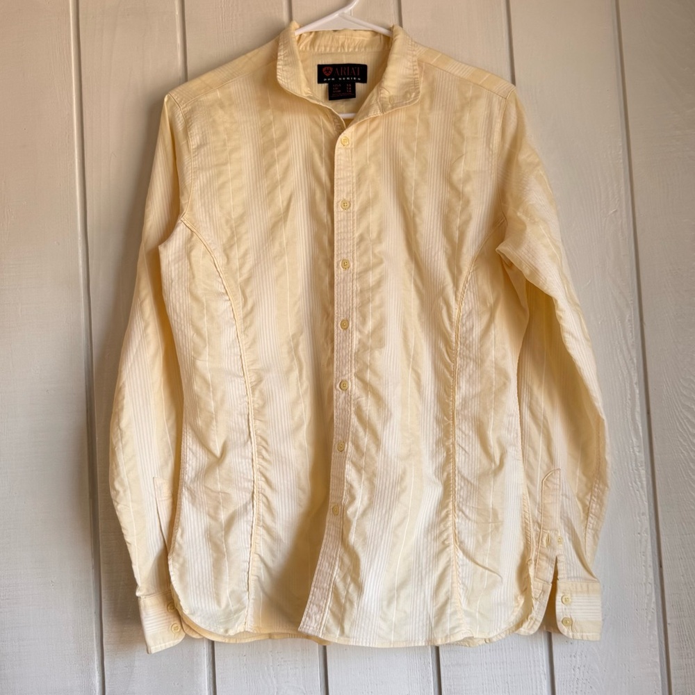 Ariat Women’s Butter Yellow Button Down Shirt